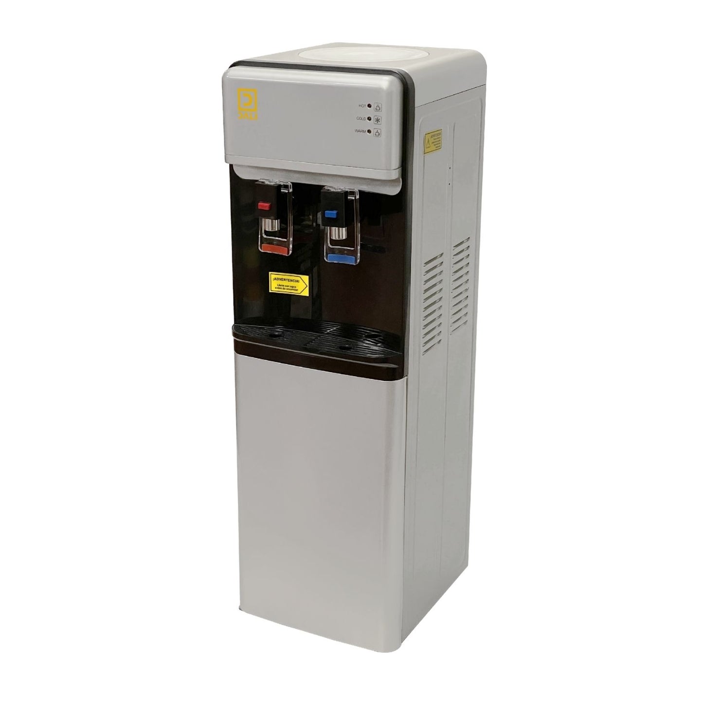 Dispensador de Agua Purificada Compresor Mod. LB-07B Plateado-Negro