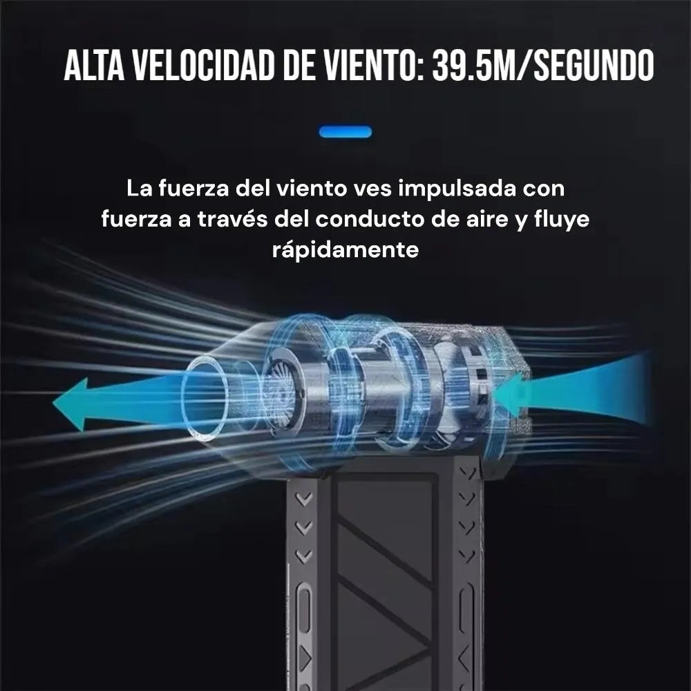 Soplador Turbo Jet Inalámbrico Para Barberia Multifuncional