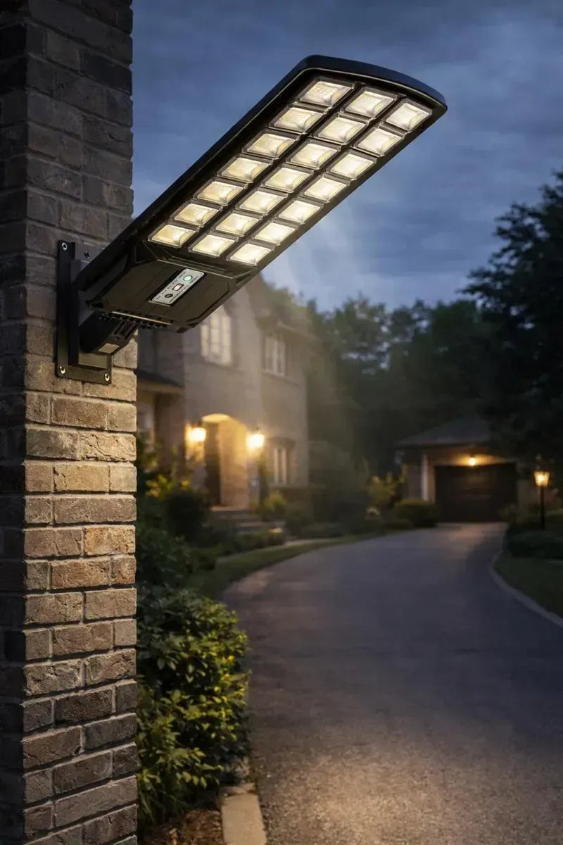 Pack X2 Foco Solar Led 2000w + Soporte Y Control Osmao