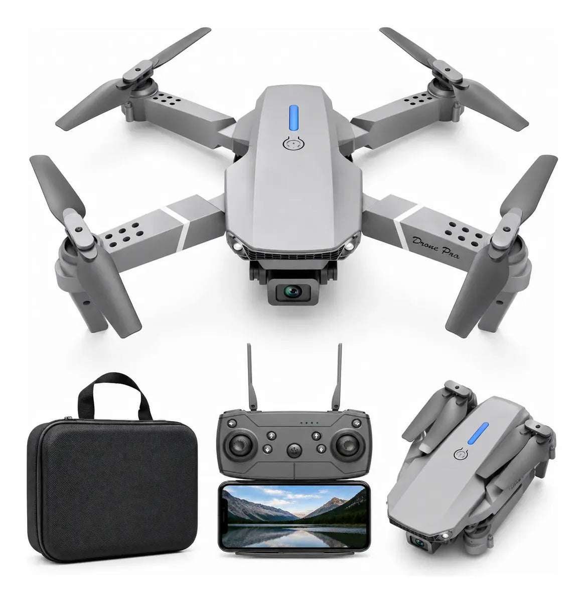Mini Drone E88 Pro Dual Camara 4k Hd Plegable Inteligente