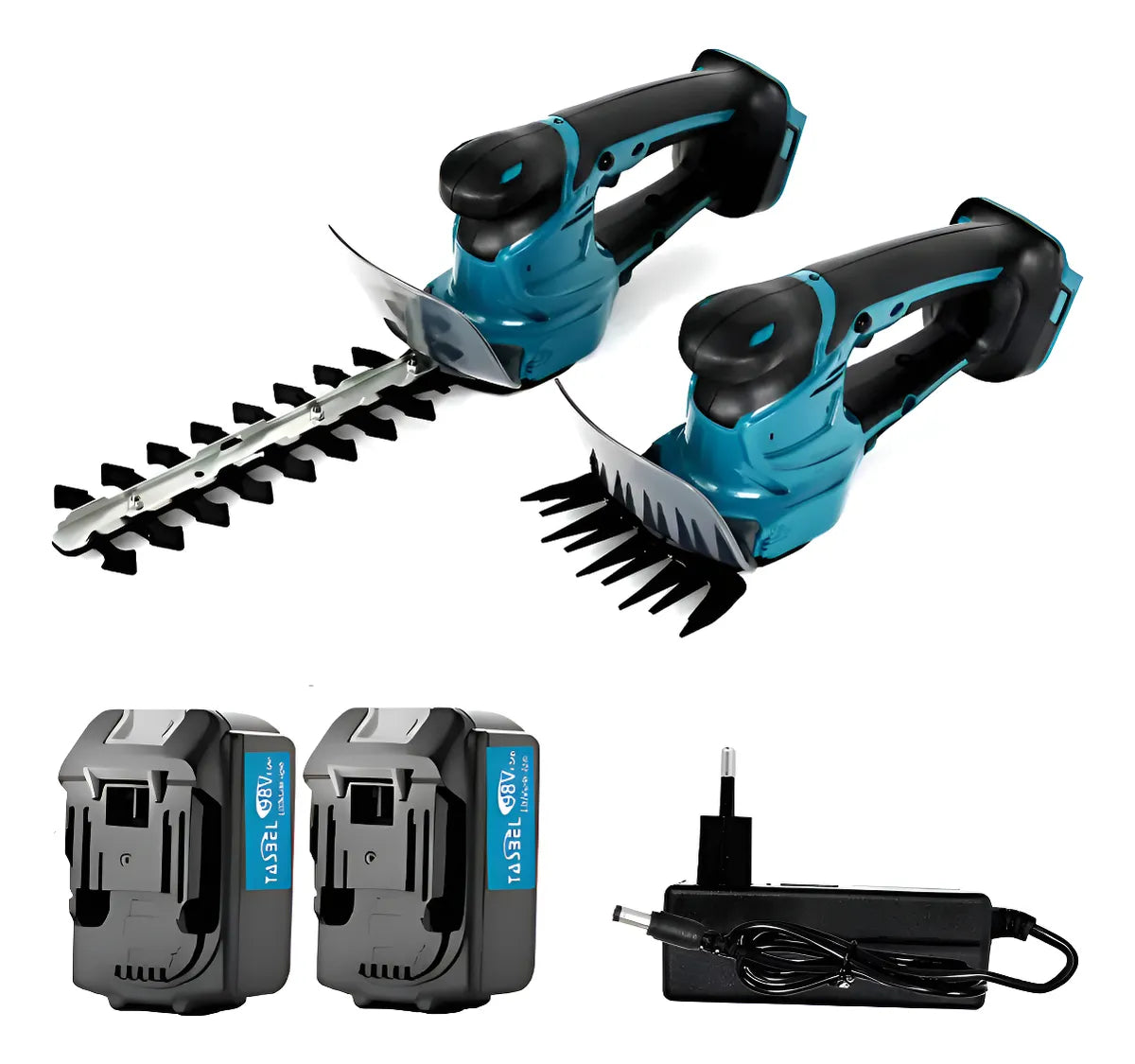Cortasetos Inalámbrico Portatil 98 V 2 Baterias Y Maletin Azul Acero