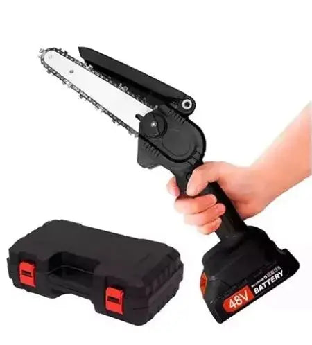 Mini Motosierra Inalambrica Portatil 6' Con 2 Baterías recargables