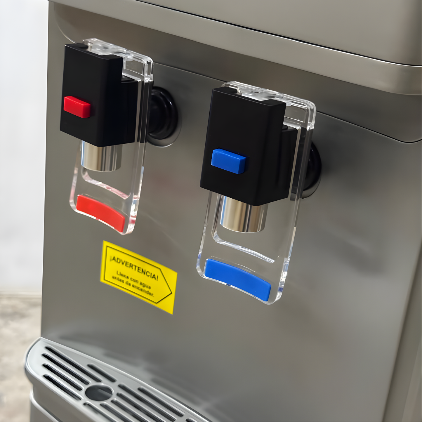 Dispensador de Agua Purificada Compresor Pedestal Mod. LB-07B Gris Acero
