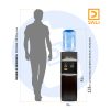 Dispensador de Agua Pedestal Negro Mate Ventilador LB-88LD-C