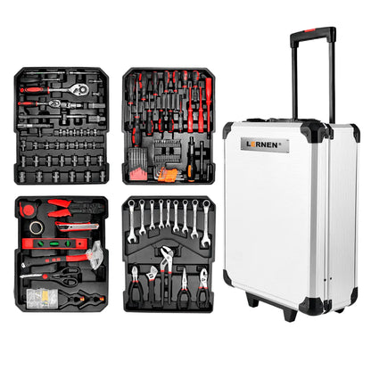 Kit Herramientas Manuales Pro Lernen 187p Maletín Portáril
