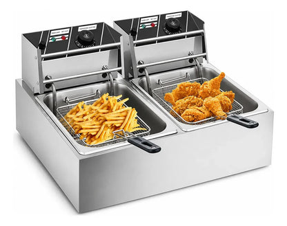 Freidora Electrica Eoland Capacidad 6 Litro Aceite Industrial Papas Fritas