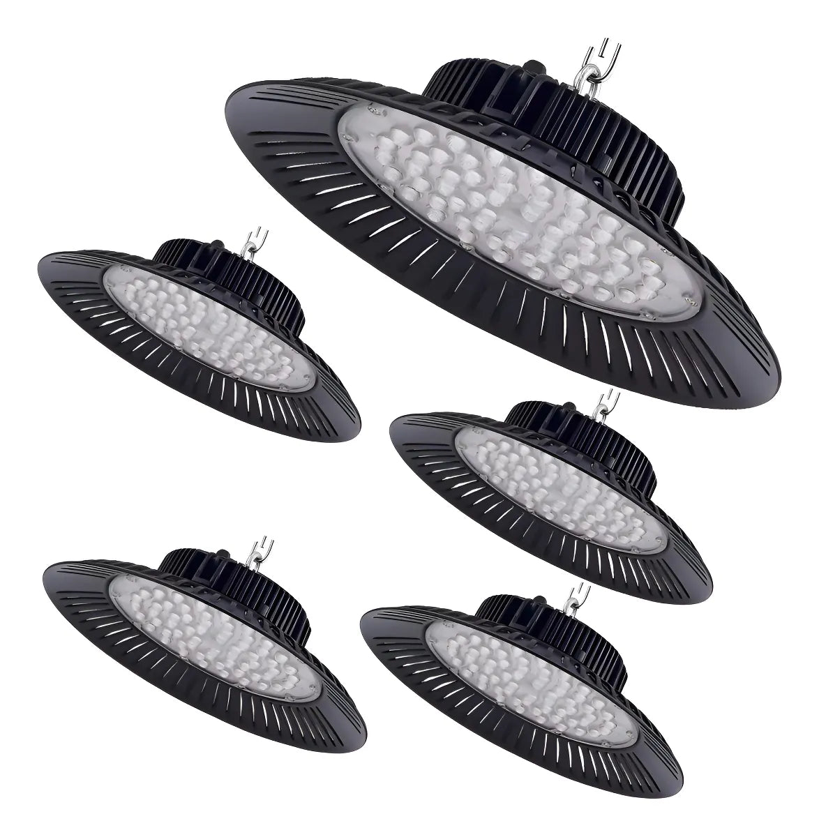 Foco Led Campana Lampara Industrial Luz Fria Blanca Led Tipo Ufo 200w Industrial Ip65