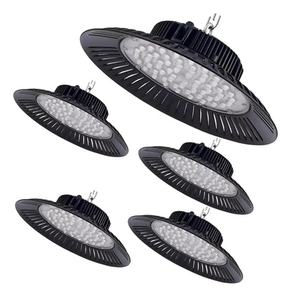 Foco Led Campana Lampara Industrial Luz Fria Blanca Led Tipo Ufo 200w Industrial Ip65
