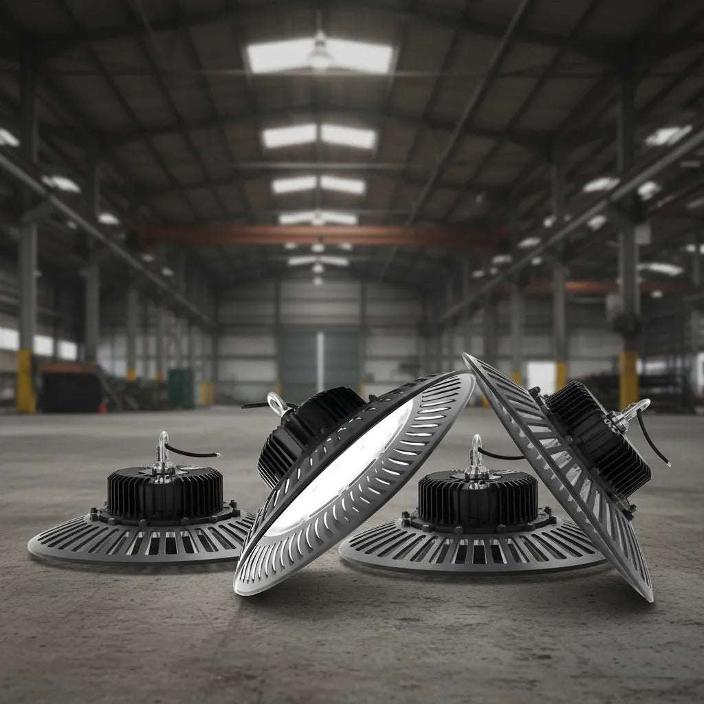 Foco Led Campana Lampara Industrial Luz Fria Blanca Led Tipo Ufo 200w Industrial Ip65