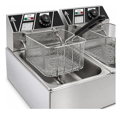 Freidora Electrica Eoland Capacidad 6 Litro Aceite Industrial Papas Fritas
