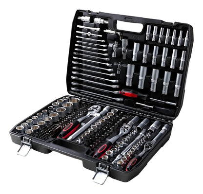Caja Herramientas 216 PZAS, Kit Juego llaves y dados  216 Piezas