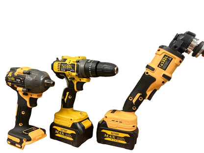 Herramientas Taladro , Esmeril Y Llave De Impacto 98v Amarillo