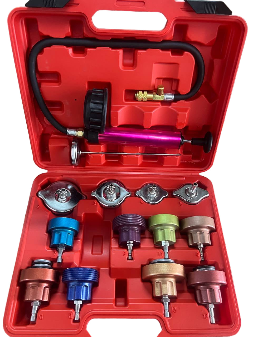 Kit De Detección De Fuga Para Radiadores 14 Pcs