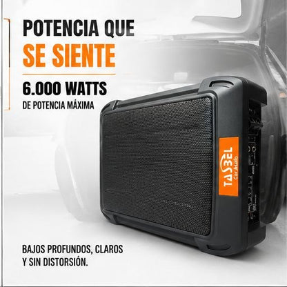 Subwoofer Activo TASBEL TA-011 8” x 12” 6000W Máx Compacto para Auto