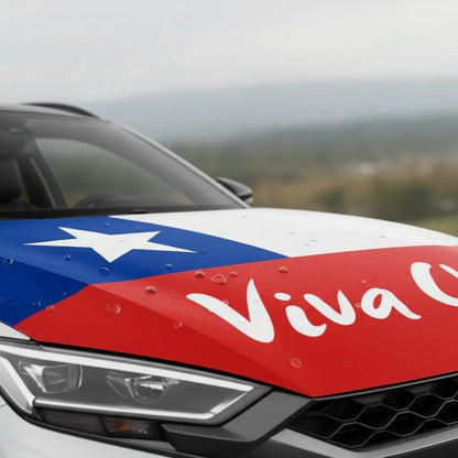 Cubre Capó Auto Decorativo Protector Para Fiestas Patrias