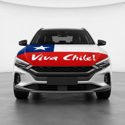Cubre Capó Auto Decorativo Protector Para Fiestas Patrias
