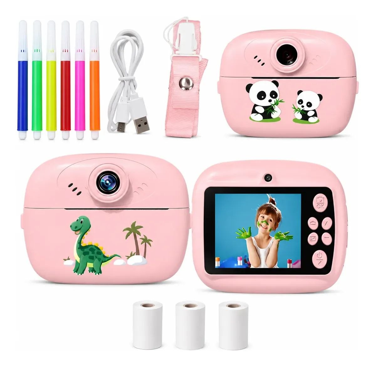 Cámara Fotos Instantáneas Infantil Impresión Digital Niños