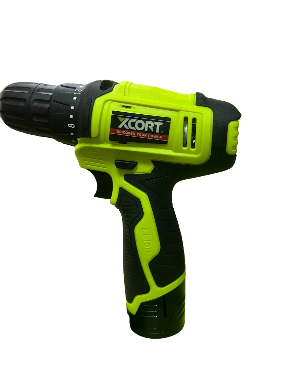 Kit Taladro Inalámbrico 12v Xcort Mod. Xdc08-12s Verde Lima
