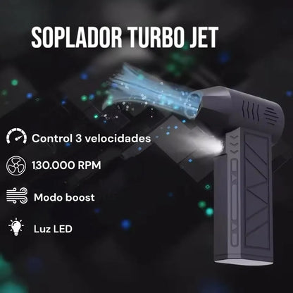 Soplador Turbo Jet Inalámbrico Para Barberia Multifuncional