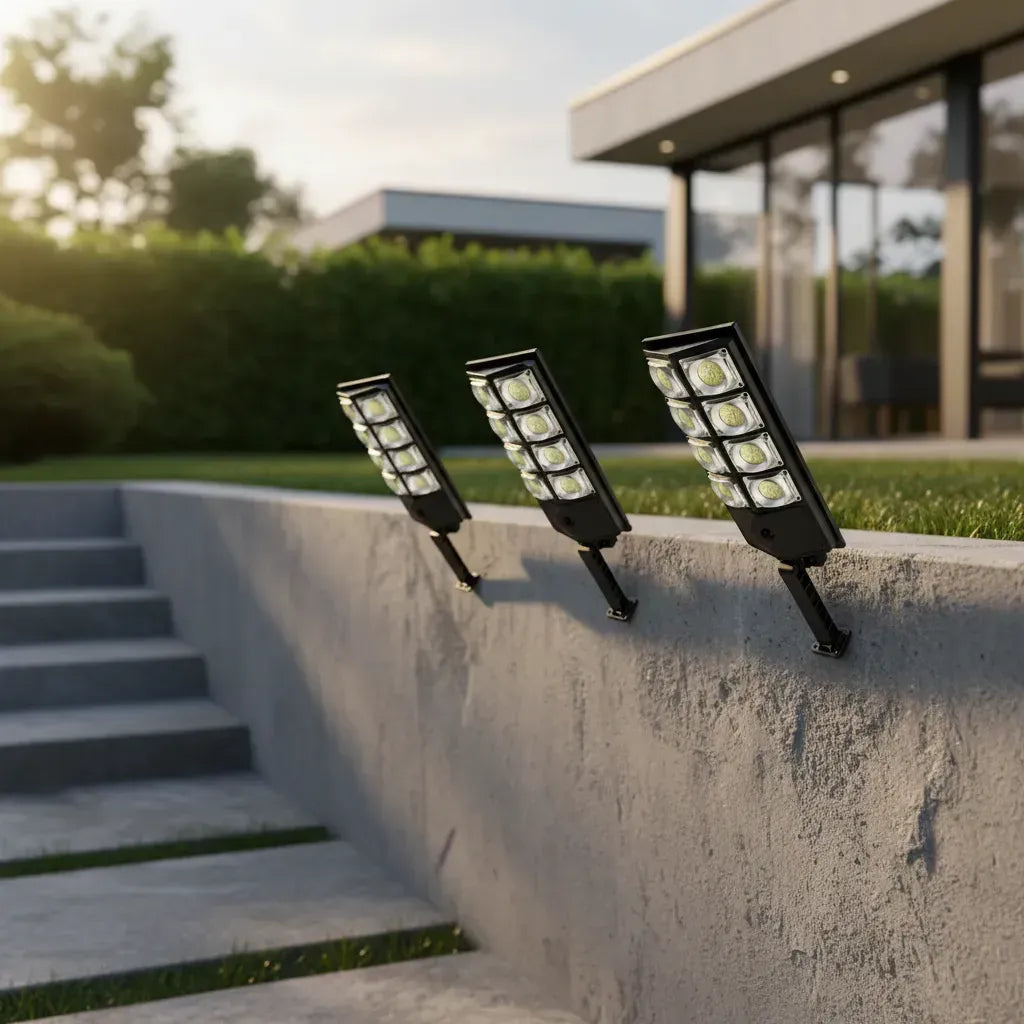 Pack X3 Foco Solar Led 400w Exterior Foco Impermeable