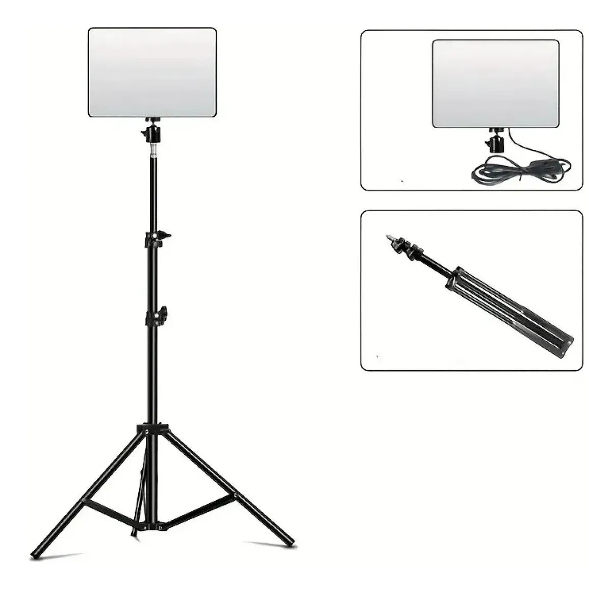 Panel De Iluminación Luz Led Para Fotografía Pl-36 + Tripode