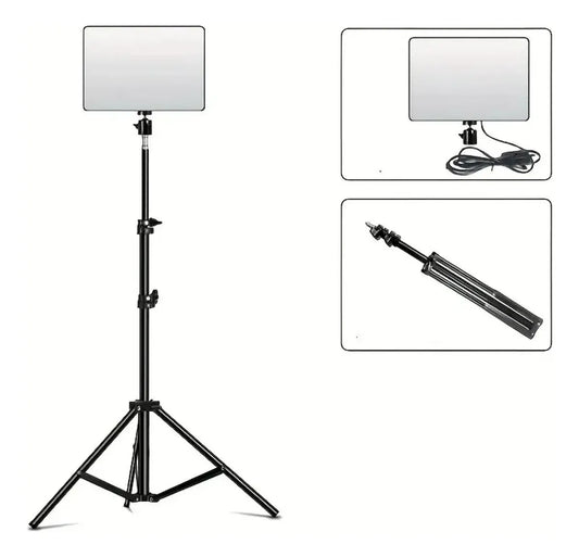 Panel De Iluminación Luz Led Para Fotografía Pl-36 + Tripode