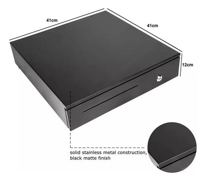 Caja Gaveta Dinero Electronica, Color Negra De 5 Puesto