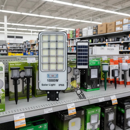 Foco Solar 1000w Led Iluminacion Alta Potencia Exterior