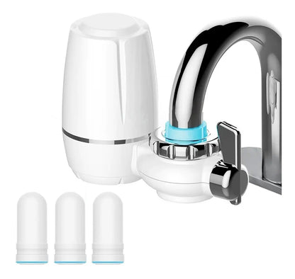 2 Kit Purificador Agua Filtro Cocina Carbono Cerámica Grifo