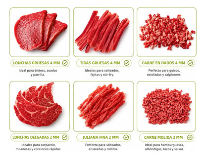 Cortadora Rebanadora Manual De Carne Fresca Cruda Picadora