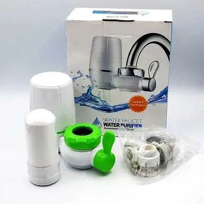 2 Kit Purificador Agua Filtro Cocina Carbono Cerámica Grifo