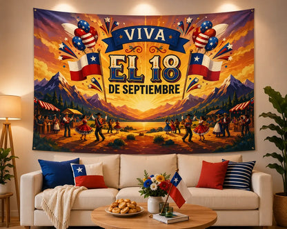 Tela De Fondo Fiestas Patrias 200x180cm Diseños Variados