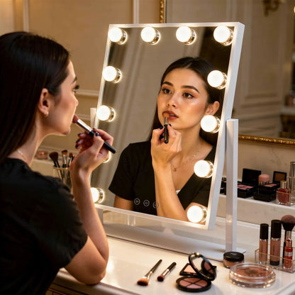 Espejo Maquillaje Hollywood Led Táctil Profesional 3 tonos