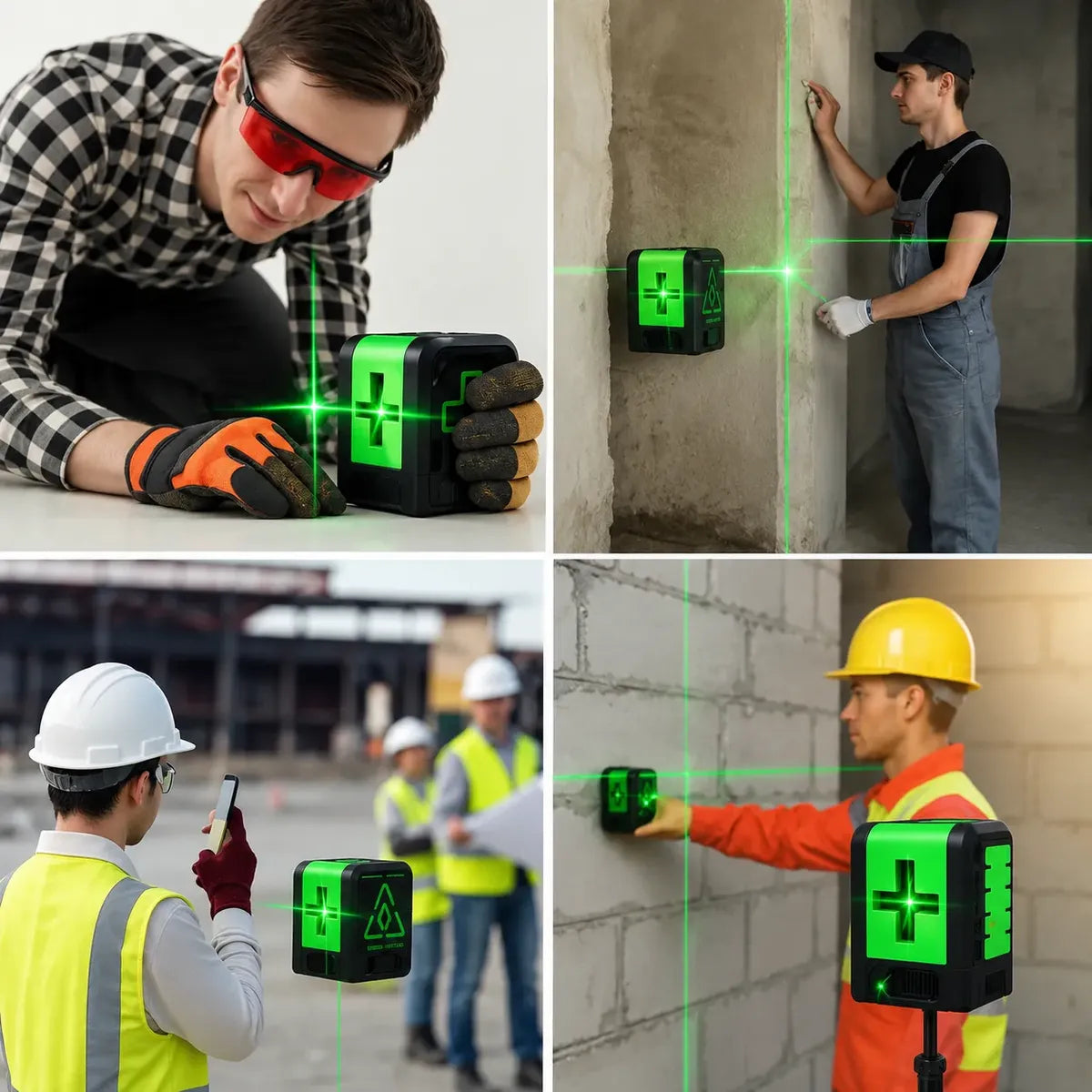 Nivel Láser Verde Autonivelante Cruz Alta Precisión