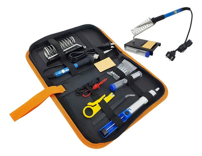 Kit Soldador de Estaño Eléctrico 60w Tipo Lápiz Temperatura Ajustable Genérica