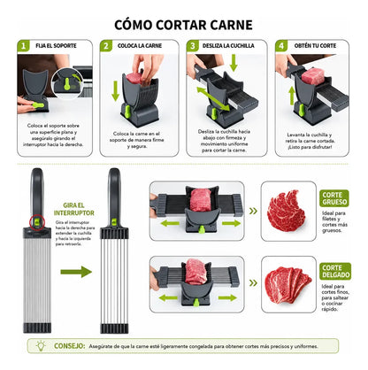 Cortadora Rebanadora Manual De Carne Fresca Cruda Picadora