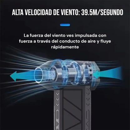 Soplador Turbo Jet Inalámbrico Para Barberia Multifuncional