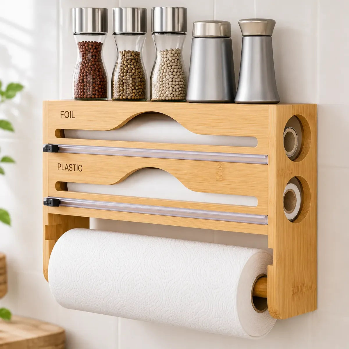 Dispensador Multifuncional Para Bolsas Alusa Cocina 3 En 1