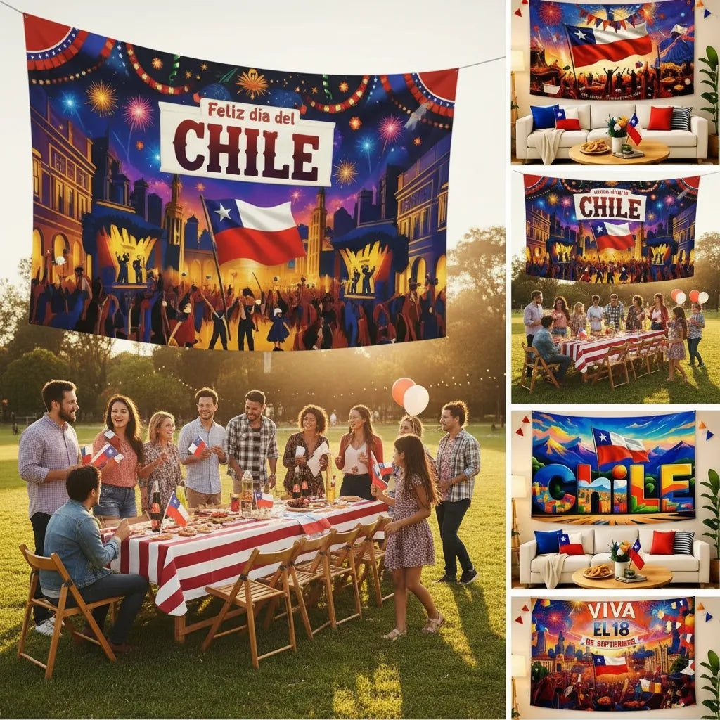 Tela De Fondo Fiestas Patrias 200x180cm Diseños Variados