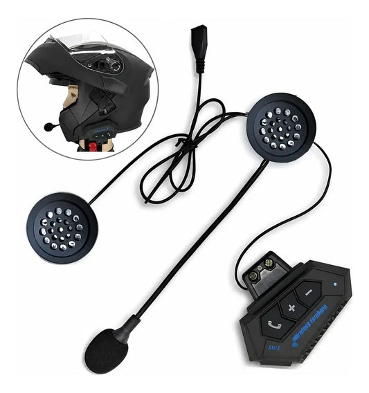 Intercomunicador Bluetooth Para Casco Moto Manos Libres Bt12