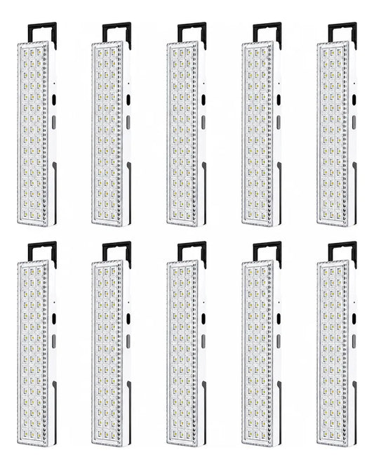 Pack 10 Focos Luz Emergencia 90 Led Recargable Alta Potencia