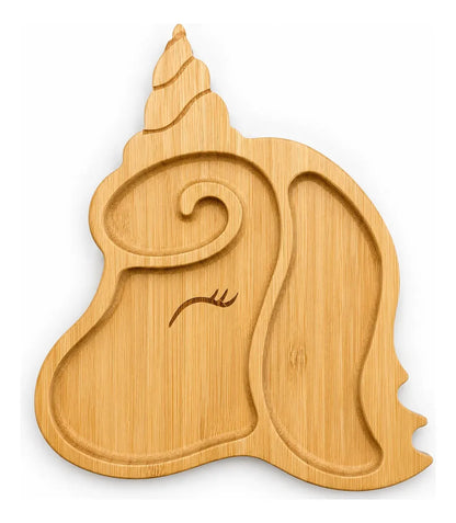 Tabla De Picar Unicornio Bandeja Comida Niño Fiesta Infantil