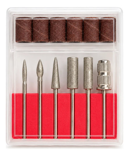 Torno De Uñas Profesional Portátil + Set De Fresas Manicura