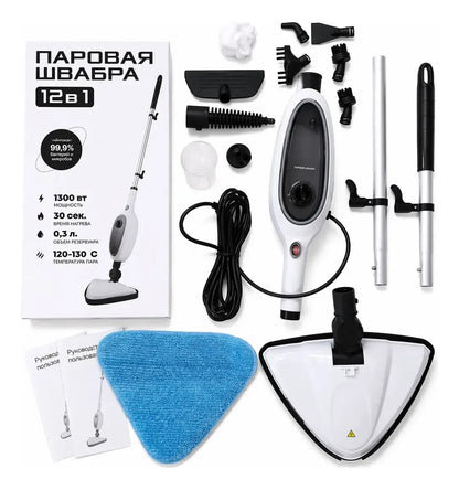Limpiador A Vapor Mopa 12 En 1 Desinfectante 1300w Potencia