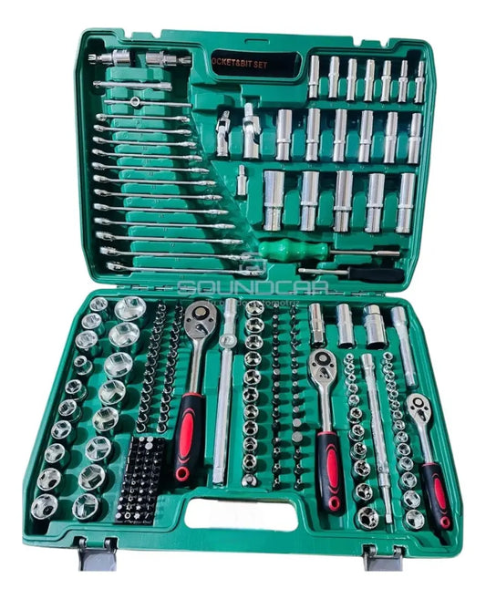 Caja Grande De Herramientas Dados Y Llaves 216 Piezas