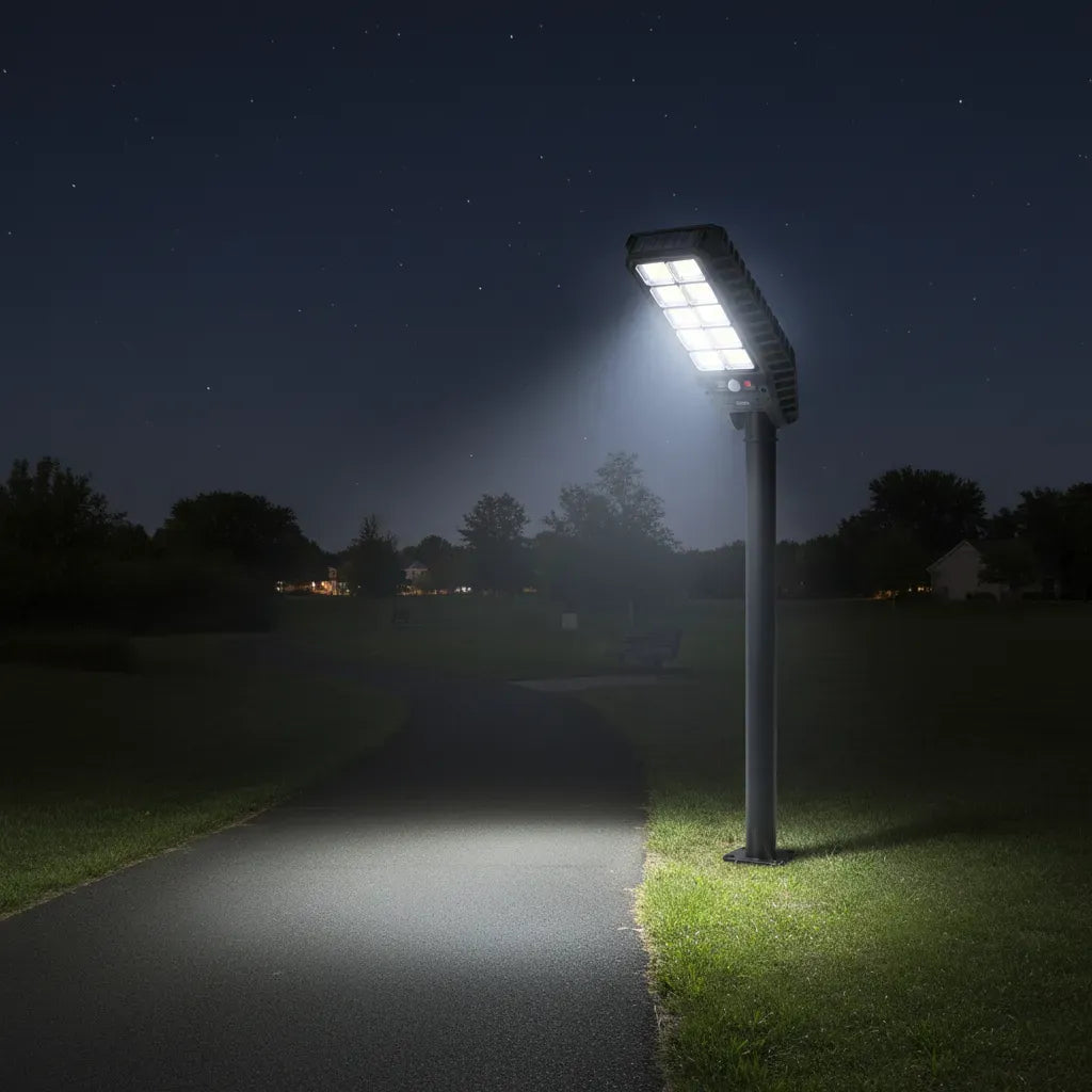 Foco Solar 1000w + Sensor + Soporte + Control Remoto 180 Led