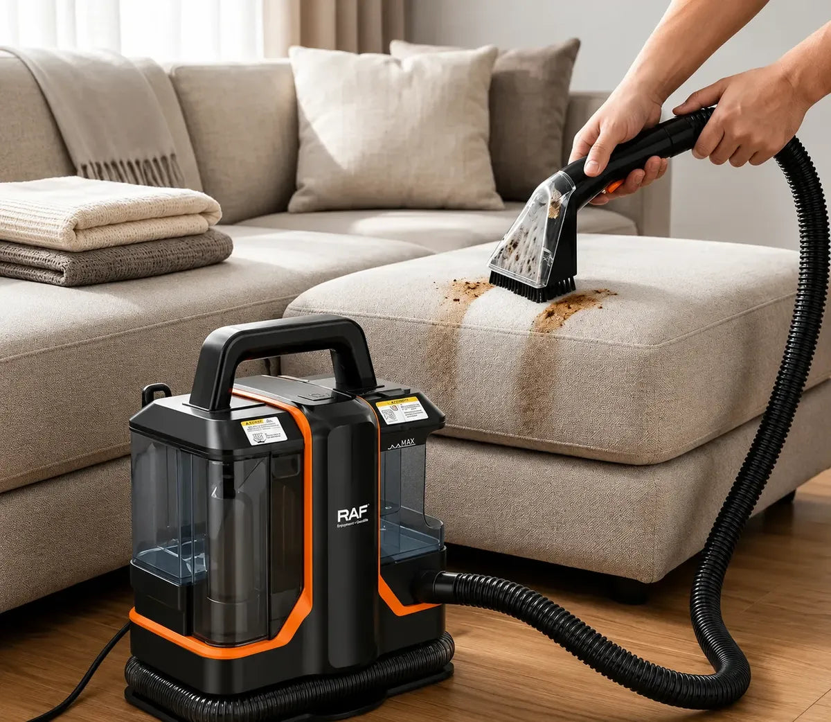 Aspiradora Limpiadora De Tapices Sillones Y Autos Raf 450w