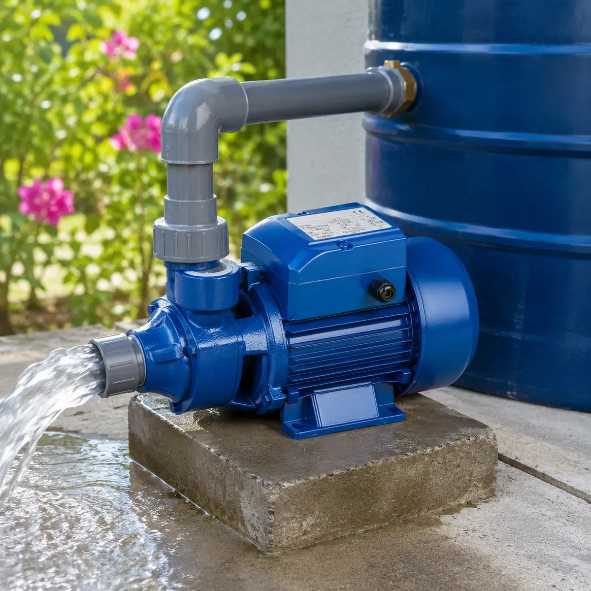 Bomba De Agua Periférica Qb60 0,5hp 370w 220v Monofásica