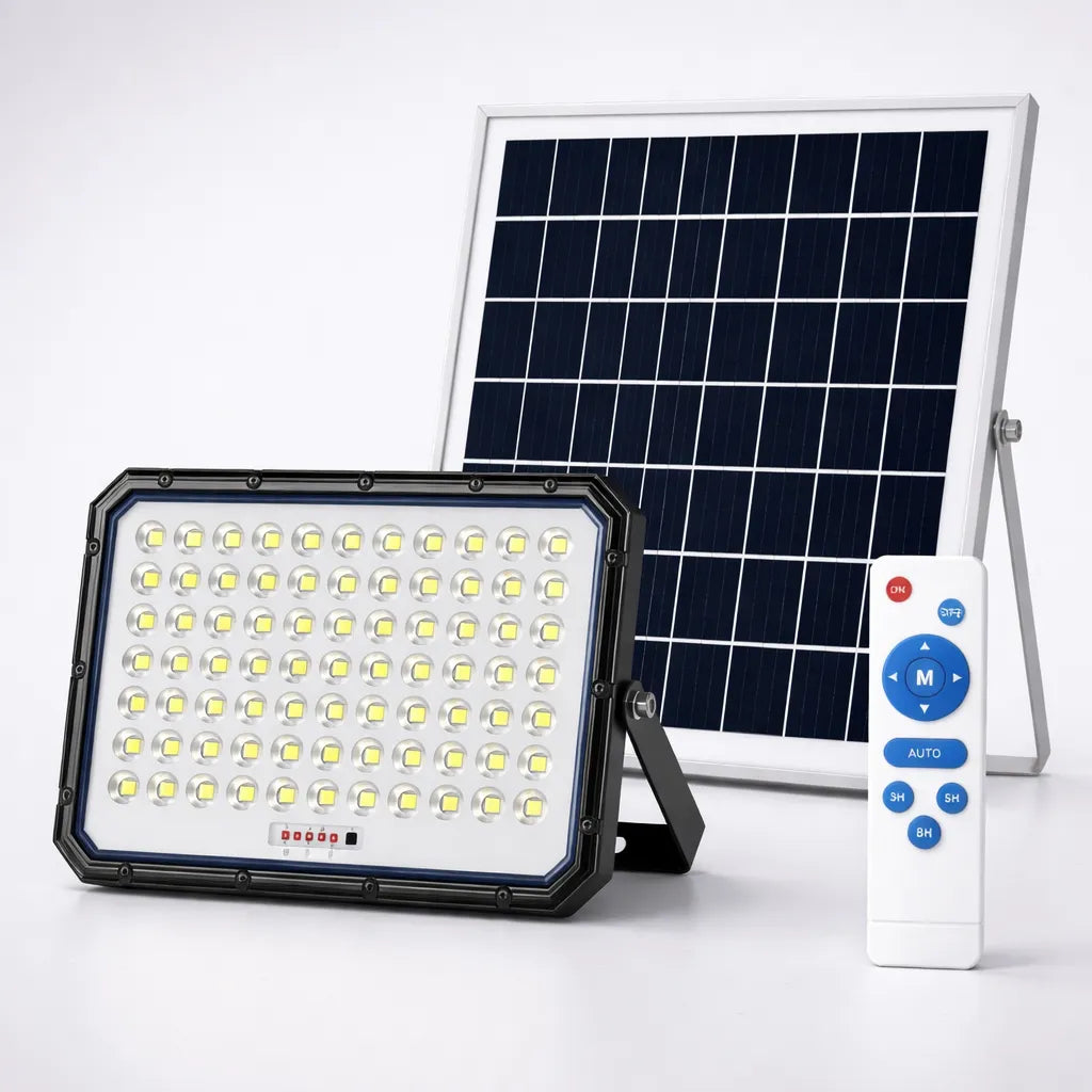 Foco Led Solar 2000w Jortan Reflector Exterior Potente