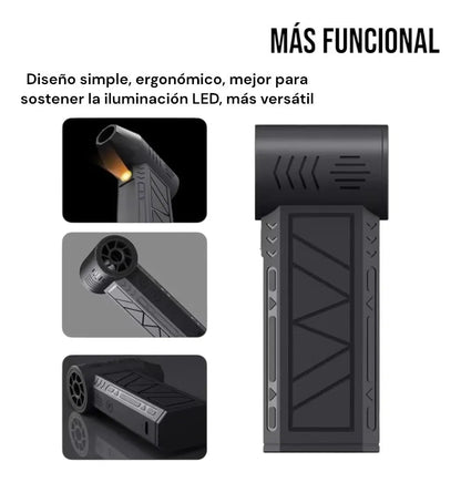 Soplador Turbo Jet Inalámbrico Para Barberia Multifuncional